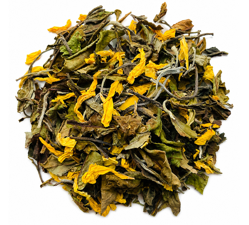 White Mango Leo Tea – biała herbata Pai Mu Tan z naturalnym aromatem mango